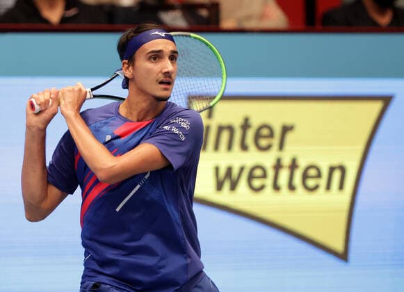 TENNIS - ATP, Tennis Herren Erste Bank Open VIENNA,AUSTRIA,31.OCT.20 - TENNIS - ATP World Tour, Erste Bank Open. Image shows Lorenzo Sonego (ITA). GEPAxpictures xWalterxLuger