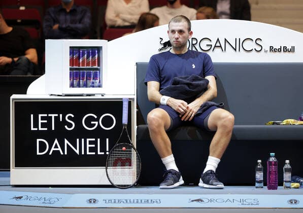 TENNIS - ATP, Tennis Herren Erste Bank Open VIENNA,AUSTRIA,31.OCT.20 - TENNIS - ATP World Tour, Erste Bank Open. Image shows Daniel Evans (GBR). GEPAxpictures xWalterxLuger
