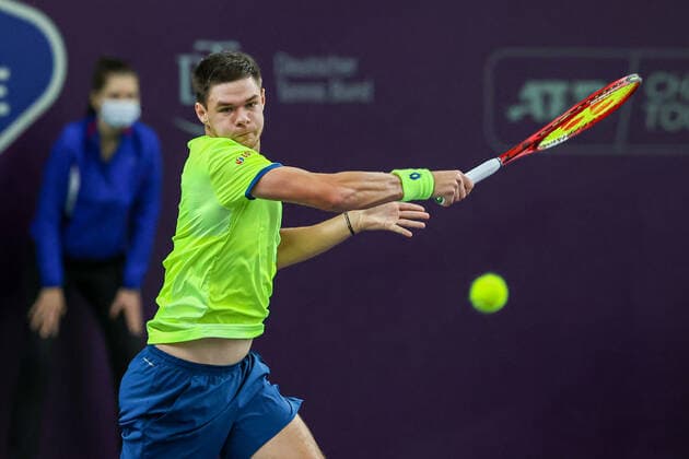 In the picture Kamil Majchrzak POL 1 TENNIS CHALLENGER HAMBURG presented by TANNENHOF, Hamburg, DTB Base Hamburg, 31 10 2020,