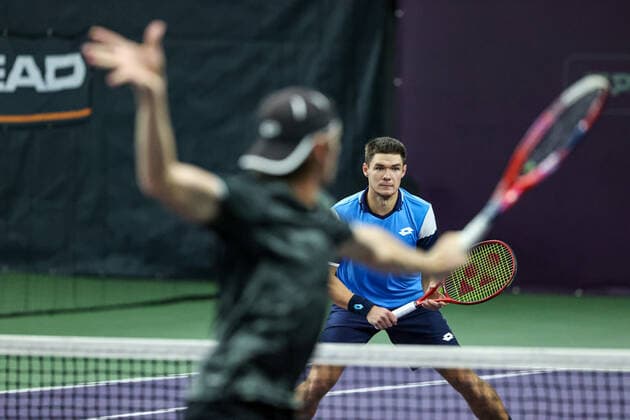 In the picture Kamil Majchrzak POL 1 TENNIS CHALLENGER HAMBURG presented by TANNENHOF, Hamburg, DTB Base Hamburg, 31 10 2020,