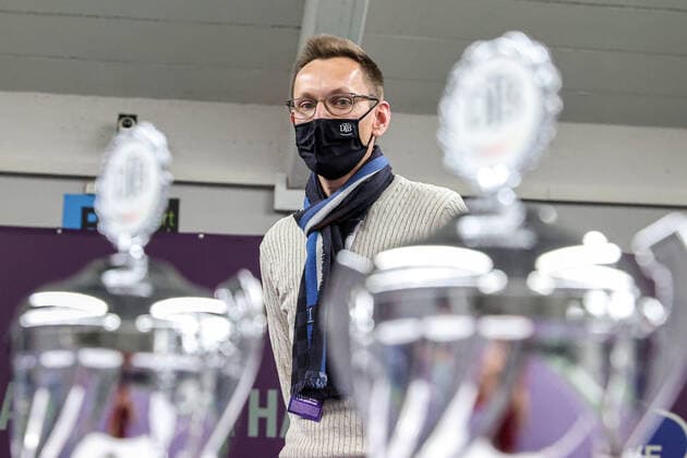 In the picture tournament director Mirco Westphal at the award ceremony TENNIS CHALLENGER HAMBURG presented by TANNENHOF, Hamburg, DTB base Hamburg, 31 10 2020,