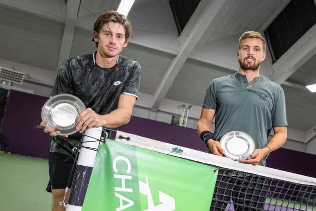 In picture 2 place double Alex LAWSON USA and Lloyd GLASSPOOL GBR TENNIS CHALLENGER HAMBURG presented by TANNENHOF, Hamburg, DTB Base Hamburg, 31 10 2020,
