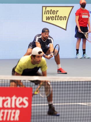 TENNIS - ATP, Tennis Herren Erste Bank Open VIENNA,AUSTRIA,01.NOV.20 - TENNIS - ATP World Tour, Erste Bank Open, final. Image shows Marcelo Melo (BRA) and Lukasz Kubot (POL). GEPAxpictures xWalterxLuger
