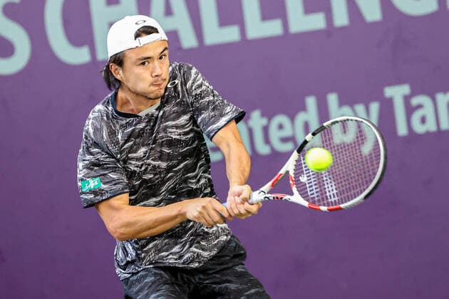 In the picture Taro Daniel JPN 2 TENNIS CHALLENGER HAMBURG presented by TANNENHOF, Hamburg, DTB base Hamburg, 01 11 2020,