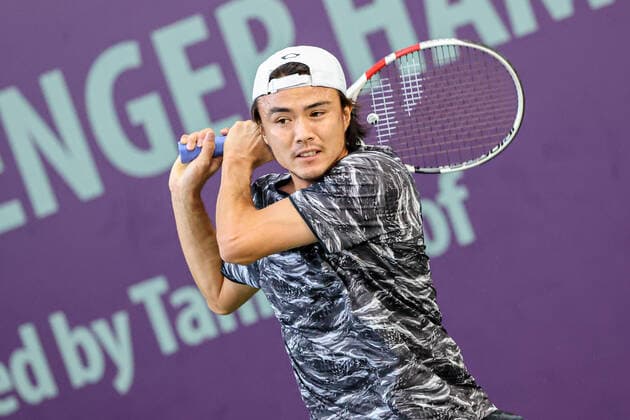 In the picture Taro Daniel JPN 2 TENNIS CHALLENGER HAMBURG presented by TANNENHOF, Hamburg, DTB base Hamburg, 01 11 2020,