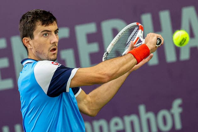 In the picture Sebastian Ofner AUT TENNIS CHALLENGER HAMBURG presented by TANNENHOF, Hamburg, DTB Base Hamburg, 01 11 2020,