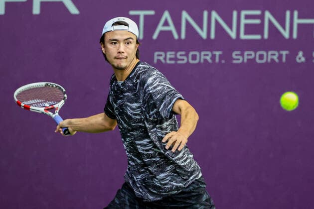 In the picture Taro Daniel JPN 2 TENNIS CHALLENGER HAMBURG presented by TANNENHOF, Hamburg, DTB base Hamburg, 01 11 2020,