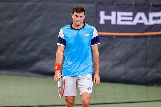 In the picture Sebastian Ofner AUT TENNIS CHALLENGER HAMBURG presented by TANNENHOF, Hamburg, DTB Base Hamburg, 01 11 2020,
