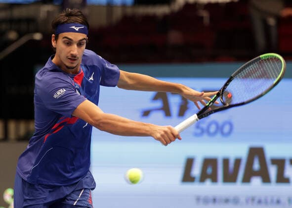 TENNIS - ATP, Tennis Herren Erste Bank Open VIENNA,AUSTRIA,01.NOV.20 - TENNIS - ATP World Tour, Erste Bank Open, final. Image shows Lorenzo Sonego (ITA). GEPAxpictures xWalterxLuger