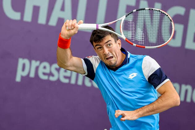 In the picture Sebastian Ofner AUT TENNIS CHALLENGER HAMBURG presented by TANNENHOF, Hamburg, DTB Base Hamburg, 01 11 2020,