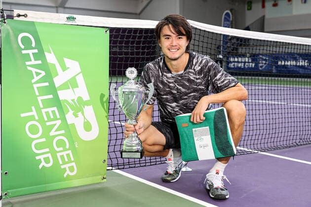 In the picture Taro Daniel JPN 2 winners 2020 TENNIS CHALLENGER HAMBURG presented by TANNENHOF, Hamburg, DTB base Hamburg, 01 11 2020,