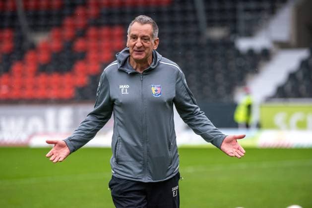 Goalkeeping coach Eike Immel TSV Eintracht Stadtallendorf Germany, Aspach, 01 11 2020, football, Regionalliga Suedwest SG Sonnenhof Grossaspach vs TSV Eintracht Stadtallendorf, season 2020 2021, 12 matchday, WirmachenDruck Arena photo A2 photo agency Peter Hartenfelser