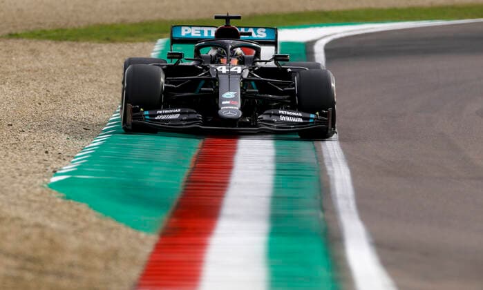 Motorsports FIA Formula One World Championship 2020, Grand Prix of Emilia Romagna, 44 Lewis Hamilton GBR, Mercedes AMG Petronas Formula One Team , Imola Italy