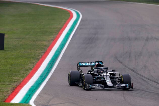 Motorsports FIA Formula One World Championship 2020, Grand Prix of Emilia Romagna, 44 Lewis Hamilton GBR, Mercedes AMG Petronas Formula One Team , Imola Italy