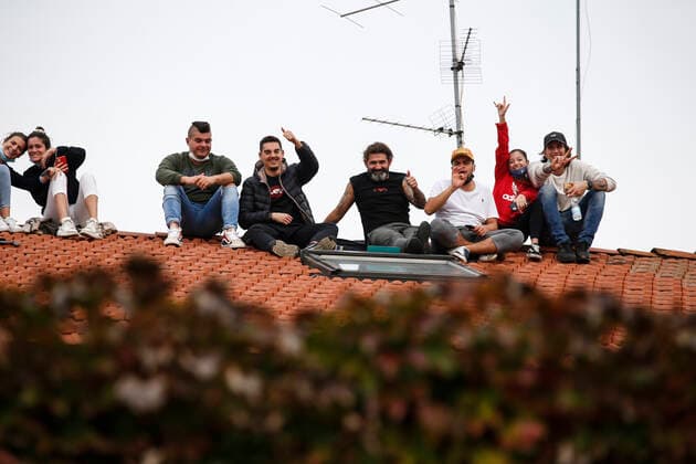 Motorsports FIA Formula One World Championship 2020, Grand Prix of Emilia Romagna, Fans Imola Italy