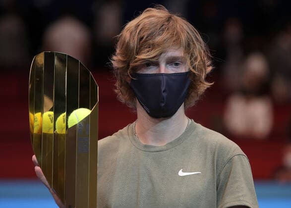 TENNIS - ATP, Tennis Herren Erste Bank Open VIENNA,AUSTRIA,01.NOV.20 - TENNIS - ATP World Tour, Erste Bank Open, final. Image shows Andrey Rublev (RUS). GEPAxpictures xWalterxLuger