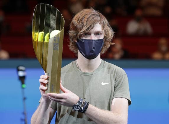 TENNIS - ATP, Tennis Herren Erste Bank Open VIENNA,AUSTRIA,01.NOV.20 - TENNIS - ATP World Tour, Erste Bank Open, final. Image shows Andrey Rublev (RUS). GEPAxpictures xWalterxLuger