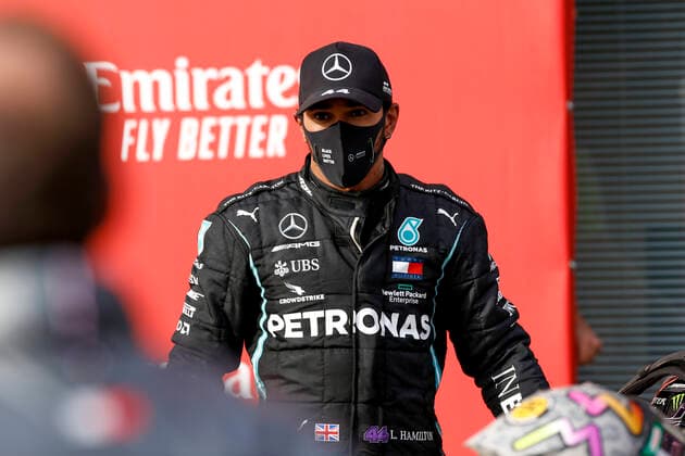 Motorsports FIA Formula One World Championship 2020, Grand Prix of Emilia Romagna, 44 Lewis Hamilton GBR, Mercedes AMG Petronas Formula One Team , Imola Italy