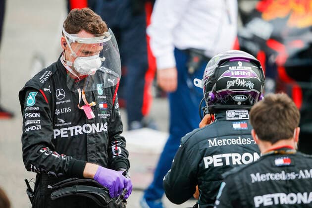 Motorsports FIA Formula One World Championship 2020, Grand Prix of Emilia Romagna, 44 Lewis Hamilton GBR, Mercedes AMG Petronas Formula One Team , Imola Italy