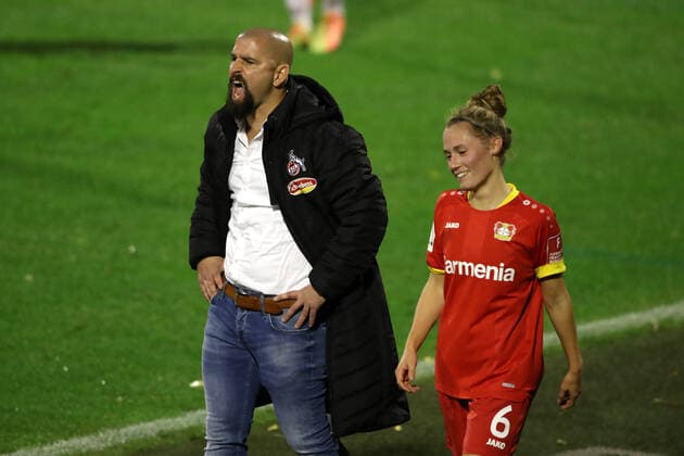 Sport 1 FC Köln vs. Bayer Leverkusen Football Women DFB Cup, 2 Round Coach Sascha Glass 1 FC Köln 01 11 2020 firo Sportphoto