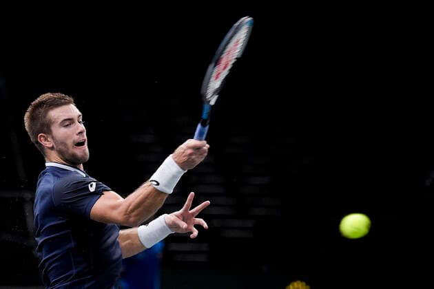 Borna Coric (Cro) TENNIS : Rolex Paris Masters - 02 11 2020 JBAutissier Panoramic 