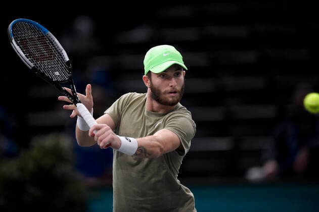Corentin Moutet (Fra) TENNIS : Rolex Paris Masters - 02 11 2020 JBAutissier Panoramic 