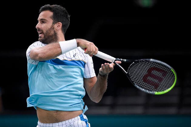 Salvatore Caruso (ita) TENNIS : Rolex Paris Masters - 02 11 2020 JBAutissier Panoramic 