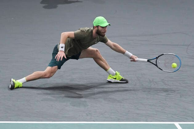 Corentin Moutet (Fra) TENNIS : Rolex Paris Masters - 02 11 2020 JBAutissier Panoramic 