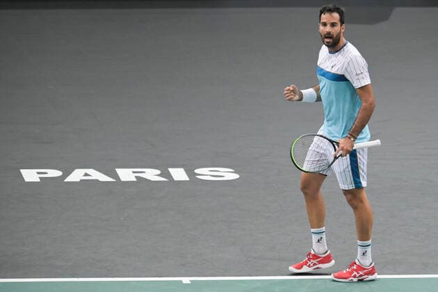 Salvatore Caruso (ita) TENNIS : Rolex Paris Masters - 02 11 2020 JBAutissier Panoramic 