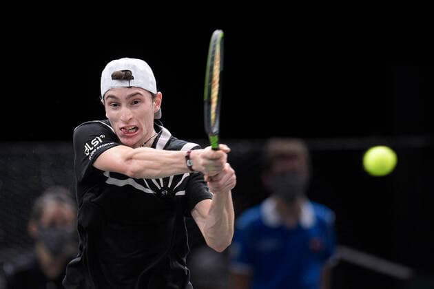 Ugo Humbert (Fra) TENNIS : Rolex Paris Masters - 02 11 2020 JBAutissier Panoramic 