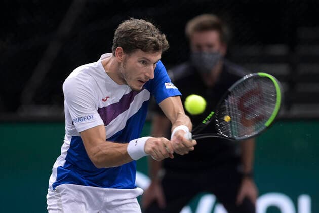 Pablo Carreno Busta (Esp) TENNIS : Rolex Paris Masters - 02 11 2020 JBAutissier Panoramic 
