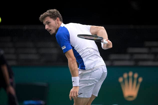 Pablo Carreno Busta (Esp) TENNIS : Rolex Paris Masters - 02 11 2020 JBAutissier Panoramic 