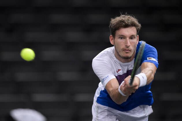 Pablo Carreno Busta (Esp) TENNIS : Rolex Paris Masters - 02 11 2020 JBAutissier Panoramic 