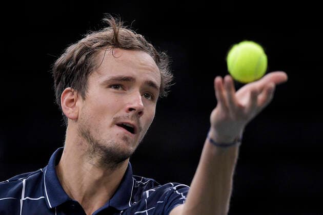 Daniil Medvedev (Rus) TENNIS : Rolex Paris Masters - 04 11 2020 JBAutissier Panoramic 