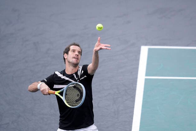 Richard Gasquet (Fra) TENNIS : Rolex Paris Masters - 04 11 2020 JBAutissier Panoramic 
