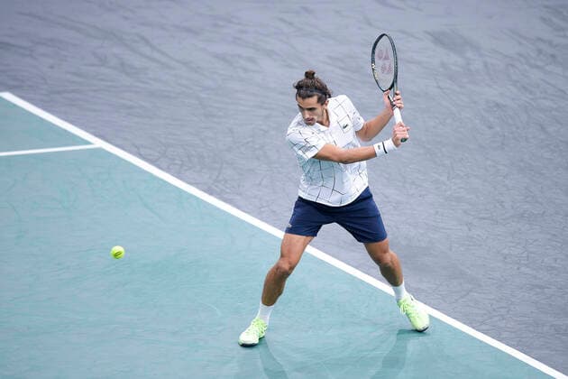 Pierre Hugues Herbert (Fra) TENNIS : Rolex Paris Masters - 04 11 2020 JBAutissier Panoramic 