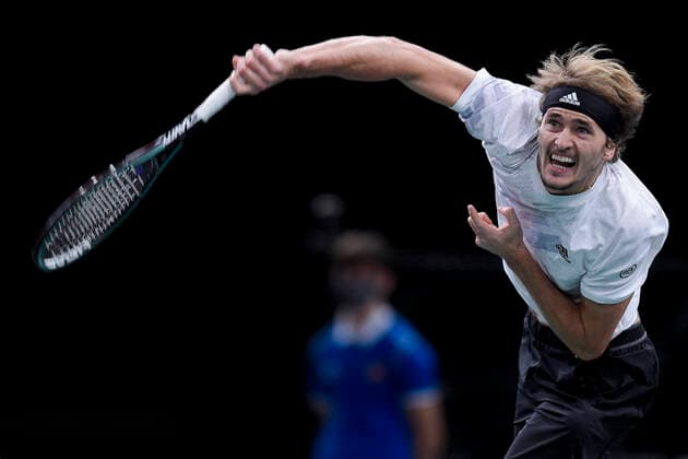 Bilder des Jahres 2020, Sport 11 November Sport Themen der Woche KW45 Sport Bilder des Tages Alexander Zverev (Ger) TENNIS : Rolex Paris Masters - 04 11 2020 JBAutissier Panoramic 