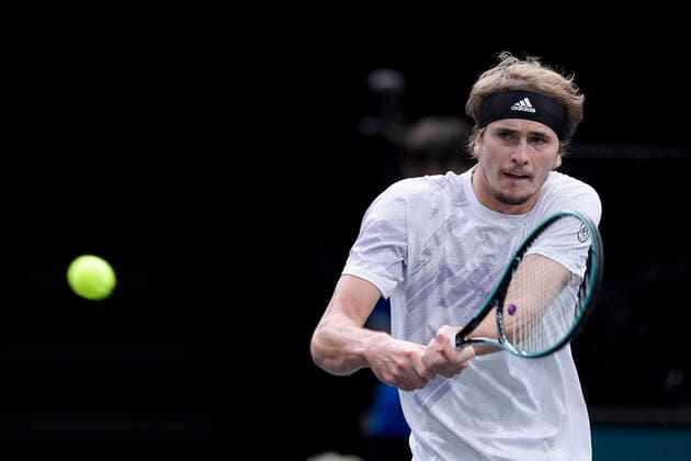 Alexander Zverev (Ger) TENNIS : Rolex Paris Masters - 04 11 2020 JBAutissier Panoramic 