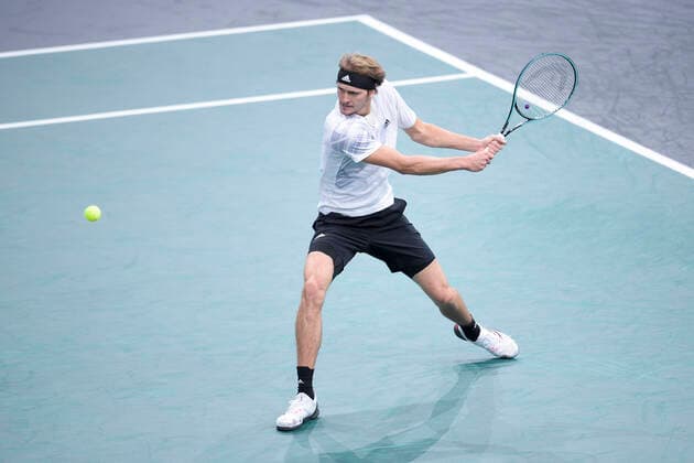 Alexander Zverev (Ger) TENNIS : Rolex Paris Masters - 04 11 2020 JBAutissier Panoramic 