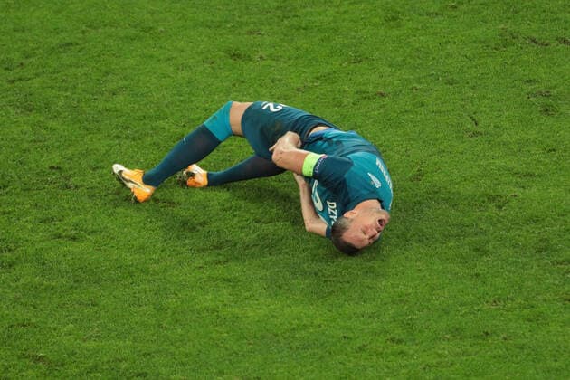 Bilder des Jahres 2020, Sport 11 November Sport Themen der Woche KW45 Sport Bilder des Tages SAINT PETERSBURG, RUSSIA - NOVEMBER 04: forward Artyom Dzyuba of FC Zenit during UEFA Champions League match Group stage, Group F FC Zenit v FC Lazio on November 4, 2020, at Gazprom Arena in Saint Petersburg, Russia. (Photo by Anatoliy Medved Icon Sportswire) SOCCER: NOV 04 UEFA Champions League - FC Zenit v SS Lazio Icon201104016