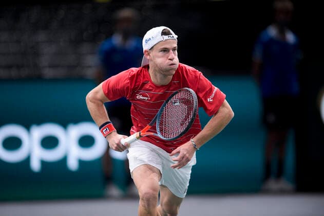 Diego Schwartzman (arg) TENNIS : Rolex Paris Masters - 05 11 2020 JBAutissier Panoramic 