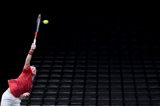 Diego Schwartzman (arg) TENNIS : Rolex Paris Masters - 05 11 2020 JBAutissier Panoramic 
