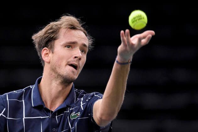 Daniil Medvedev (Rus) TENNIS : Rolex Paris Masters - 05 11 2020 JBAutissier Panoramic 