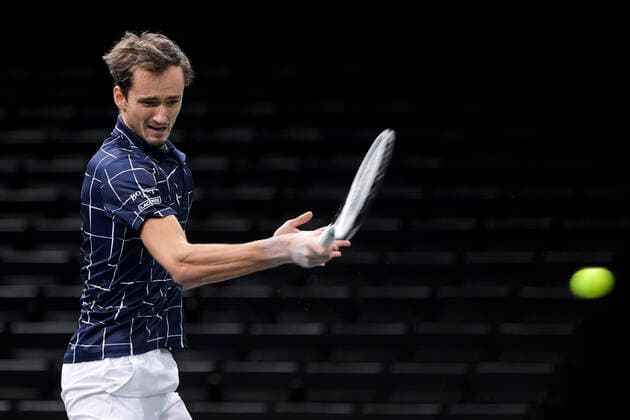 Daniil Medvedev (Rus) TENNIS : Rolex Paris Masters - 05 11 2020 JBAutissier Panoramic 