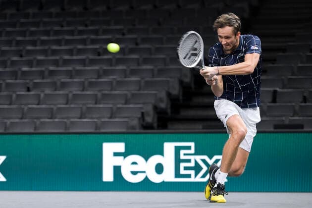 Daniil Medvedev (Rus) TENNIS : Rolex Paris Masters - 05 11 2020 JBAutissier Panoramic 