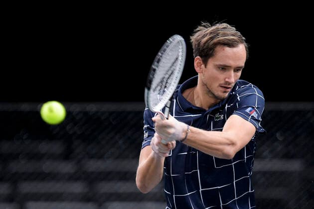 Daniil Medvedev (Rus) TENNIS : Rolex Paris Masters - 05 11 2020 JBAutissier Panoramic 