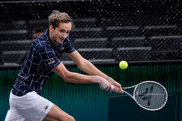 Daniil Medvedev (Rus) TENNIS : Rolex Paris Masters - 05 11 2020 JBAutissier Panoramic 