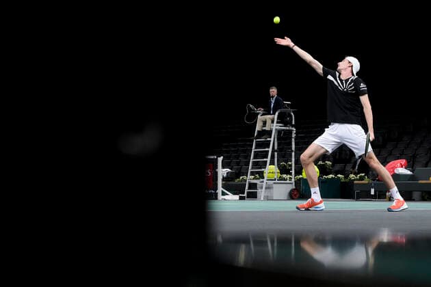 Ugo Humbert (Fra) TENNIS : Rolex Paris Masters - 05 11 2020 JBAutissier Panoramic 