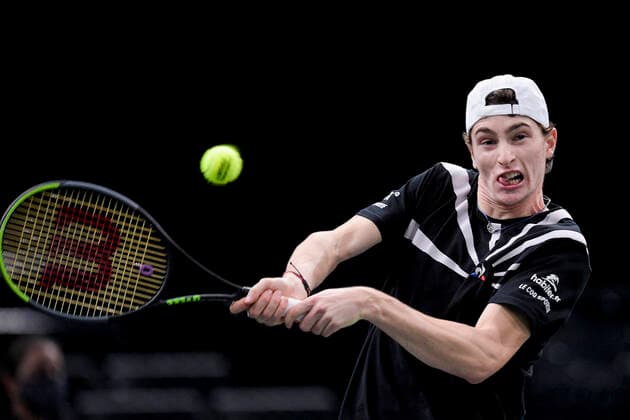 Ugo Humbert (Fra) TENNIS : Rolex Paris Masters - 05 11 2020 JBAutissier Panoramic 