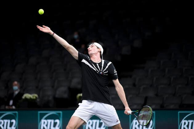 Ugo Humbert (Fra) TENNIS : Rolex Paris Masters - 05 11 2020 JBAutissier Panoramic 